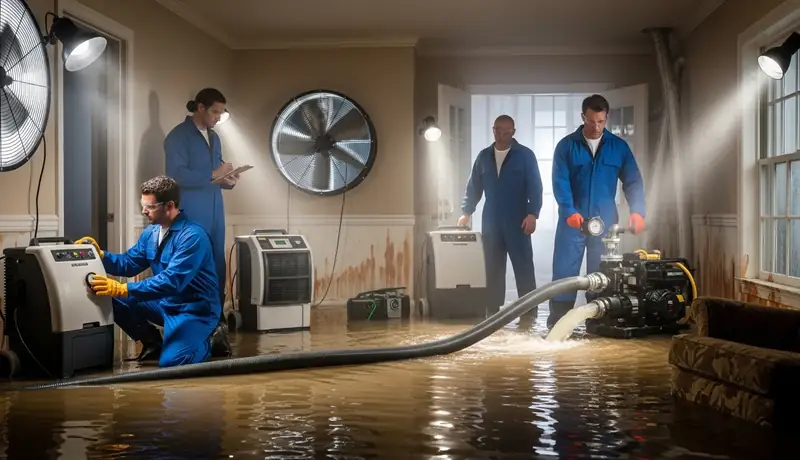 Water Extraction and Dehumidification Project in Sacramento, CA in Sacramento, CA